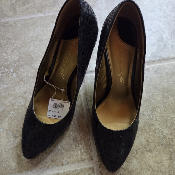 Christian Siriano for Payless Black Textured Heels - Picture 1 of 4